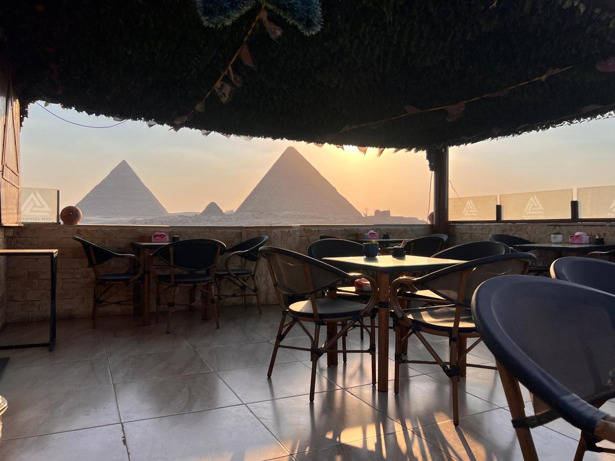 Imhotep Pyramids View Inn Kafret el-Gabal Buitenkant foto
