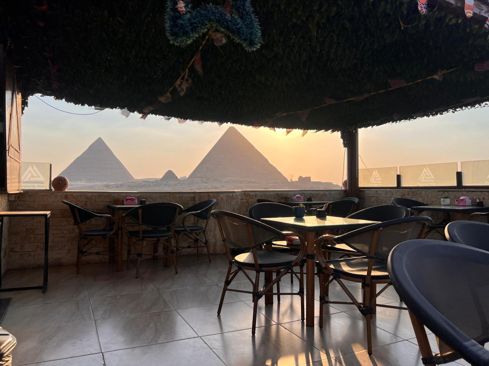Imhotep Pyramids View Inn Kafret el-Gabal Buitenkant foto